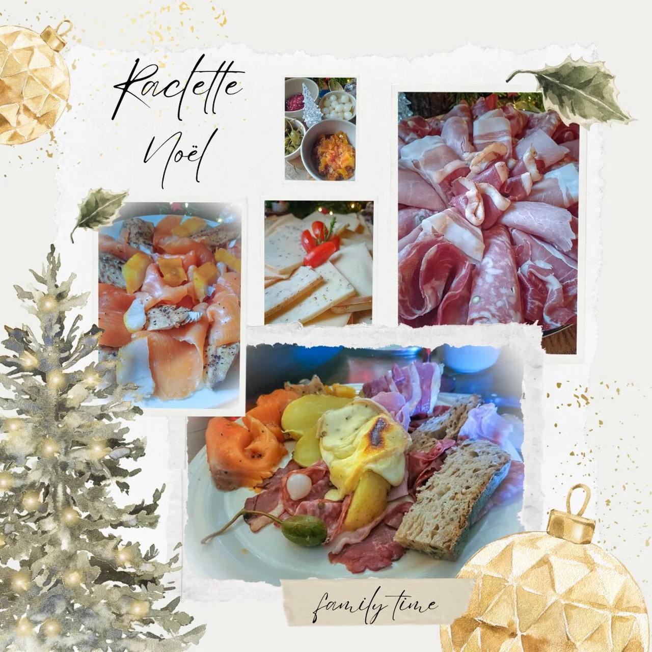Raclette festive et chaleureuse pour noël