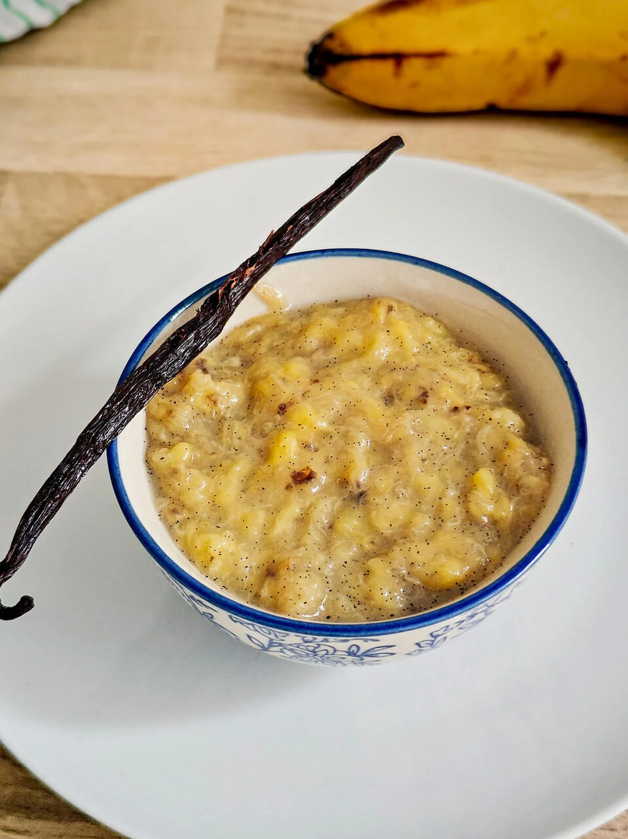 Compote banane vanille