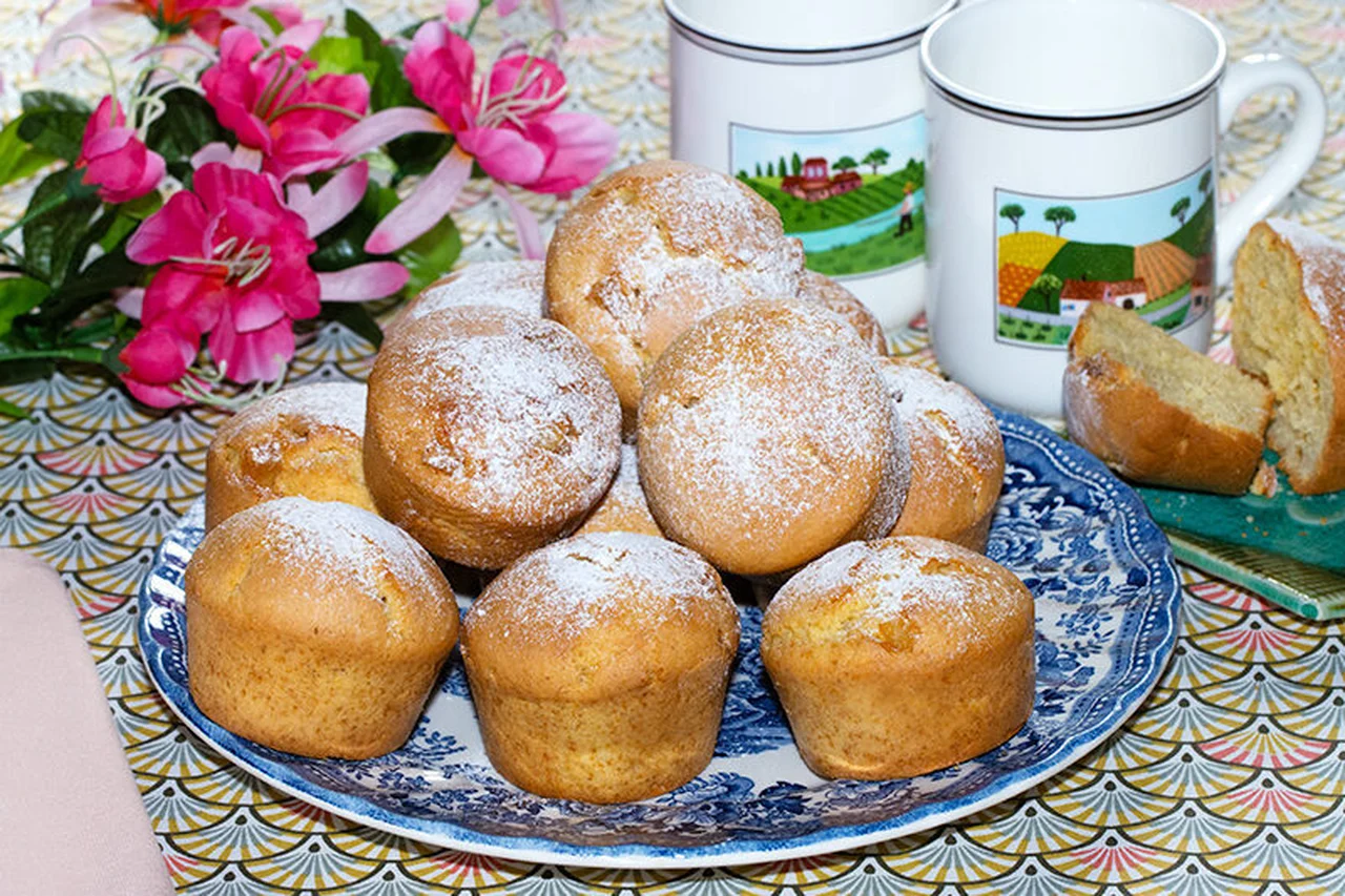 Muffins à la fleur d'oranger et oranges confites