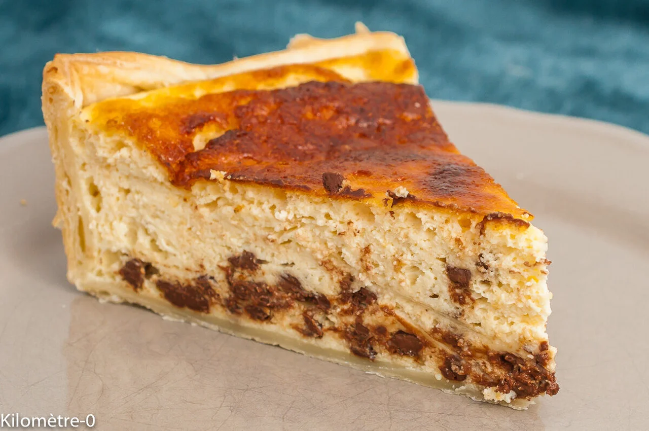 Tarte italienne à la ricotta et pépites de chocolat