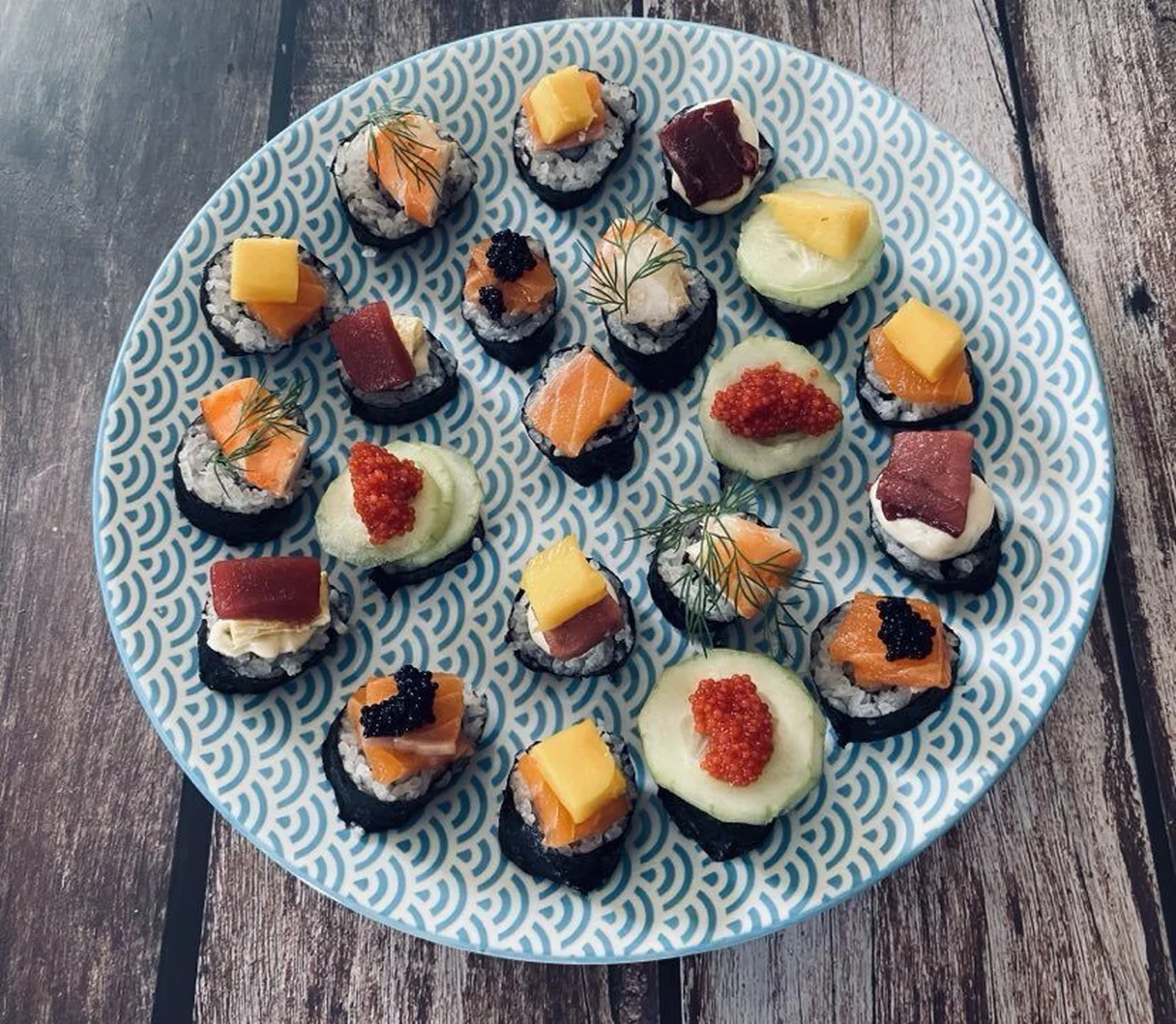 Canapés sushis
