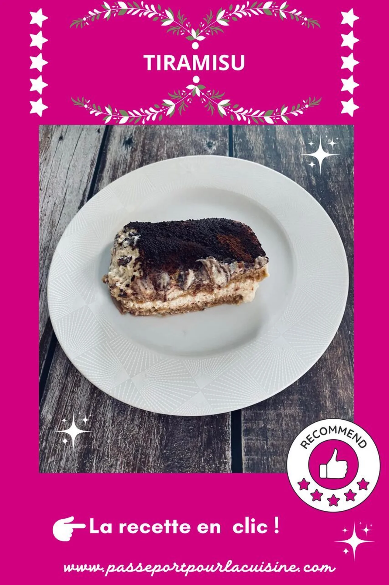 Tiramisu avec des boudoirs faits maison