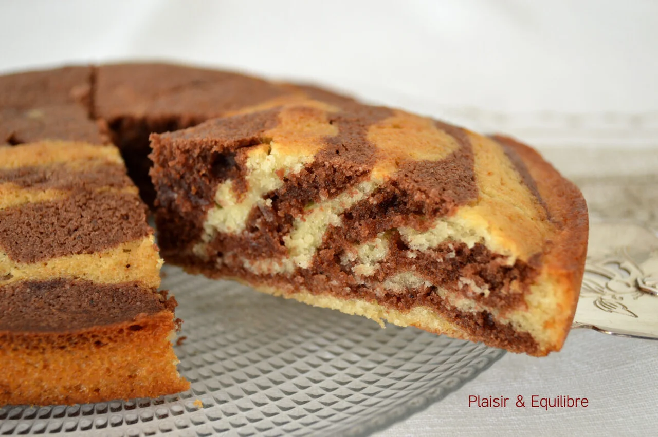 Marbré de Christophe Felder façon zebra cake