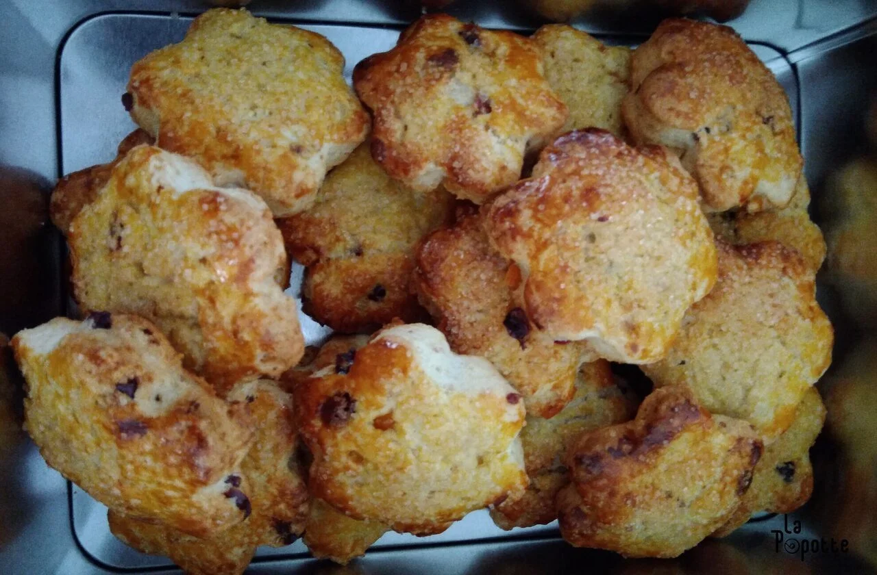 Scones oranges confites et cranberries