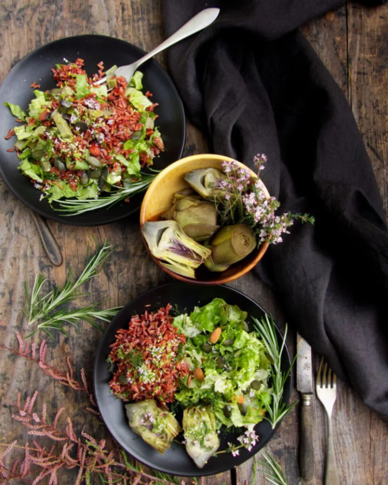 Salade printanière aux artichauts