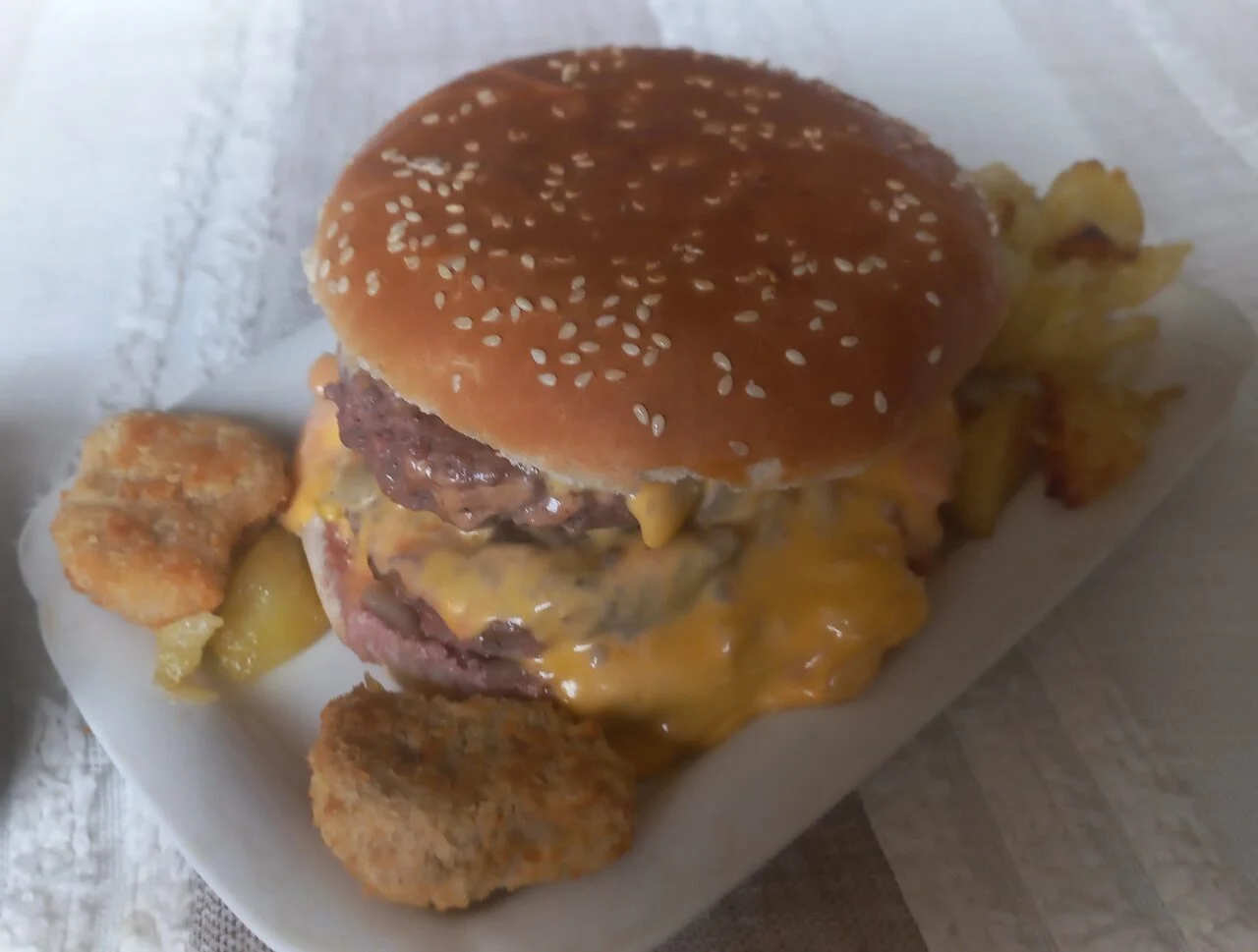 Burger Double Cheese comme au Fast Food