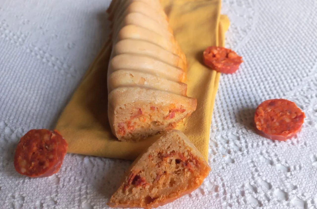 Cake au chorizo et Ossau Iraty