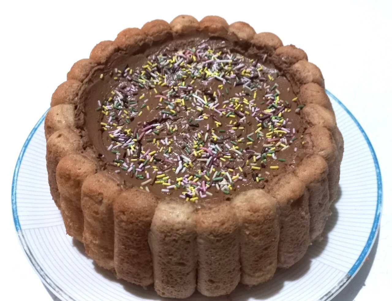 Charlotte au chocolat noir