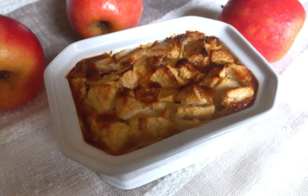 Clafoutis aux pommes et au miel