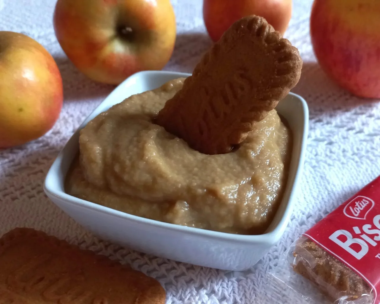 Compote de pommes aux spéculoos