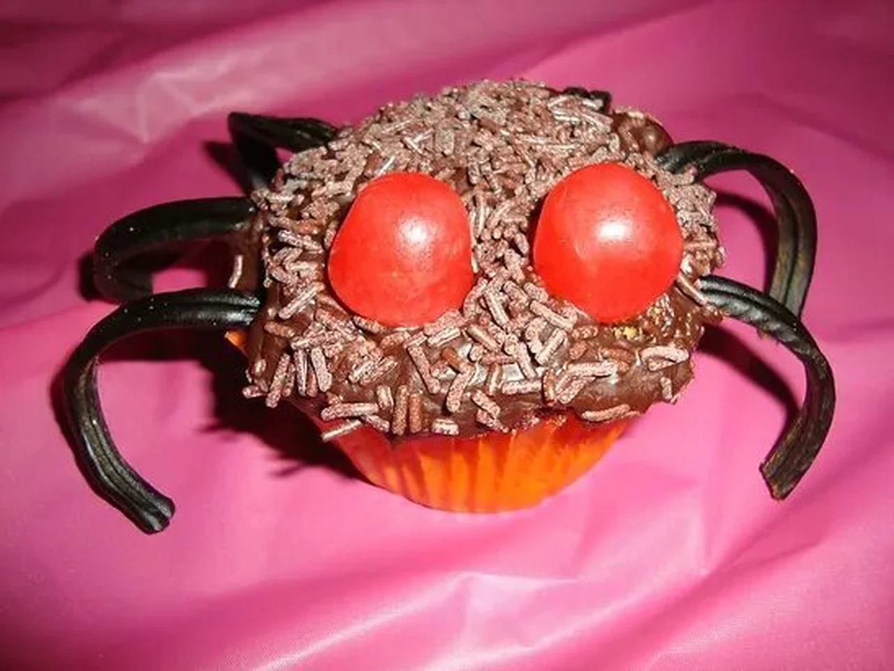 Cupcakes araignée d'Halloween