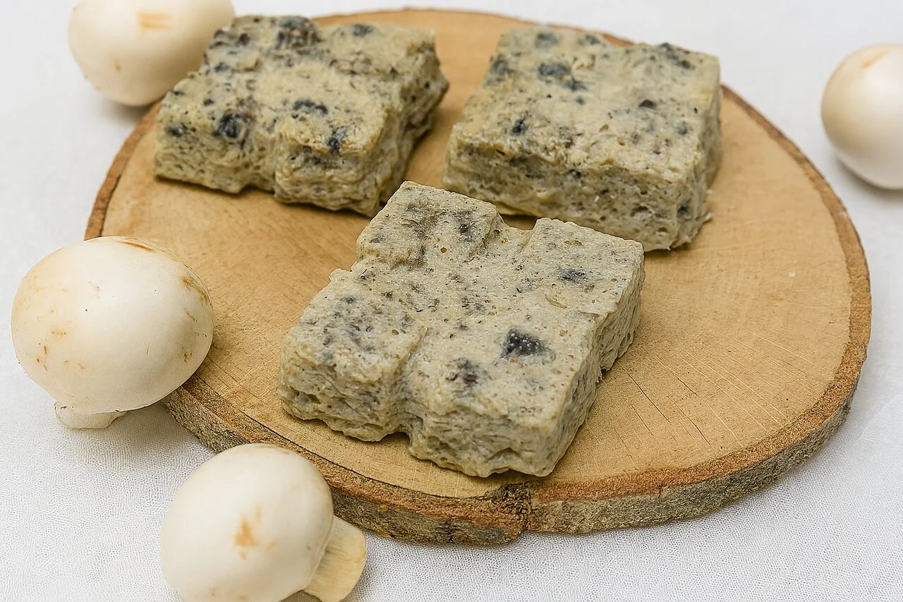 Flan salé allégé aux champignons et au skyr