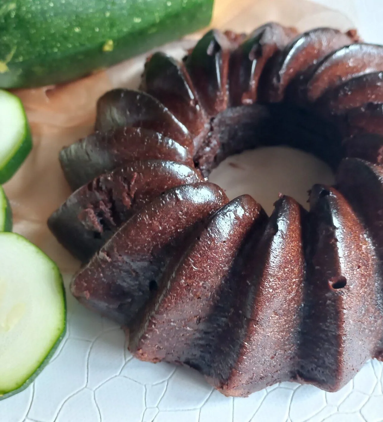 Gâteau chocolat et courgette