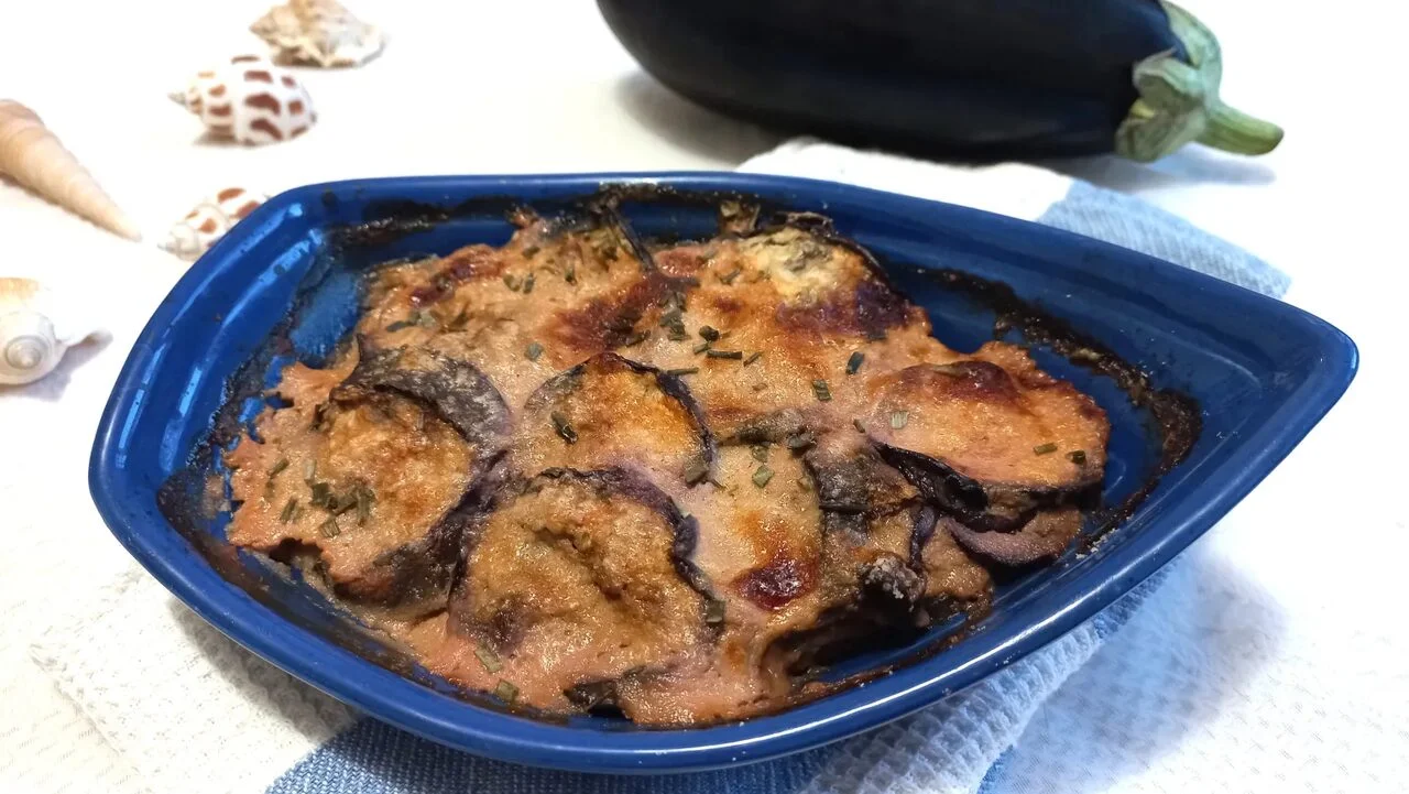 Gratin de poisson aux aubergines façon parmigiana