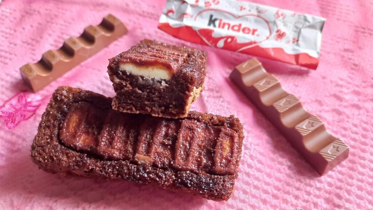 Mini-cakes au chocolat cœur Kinder