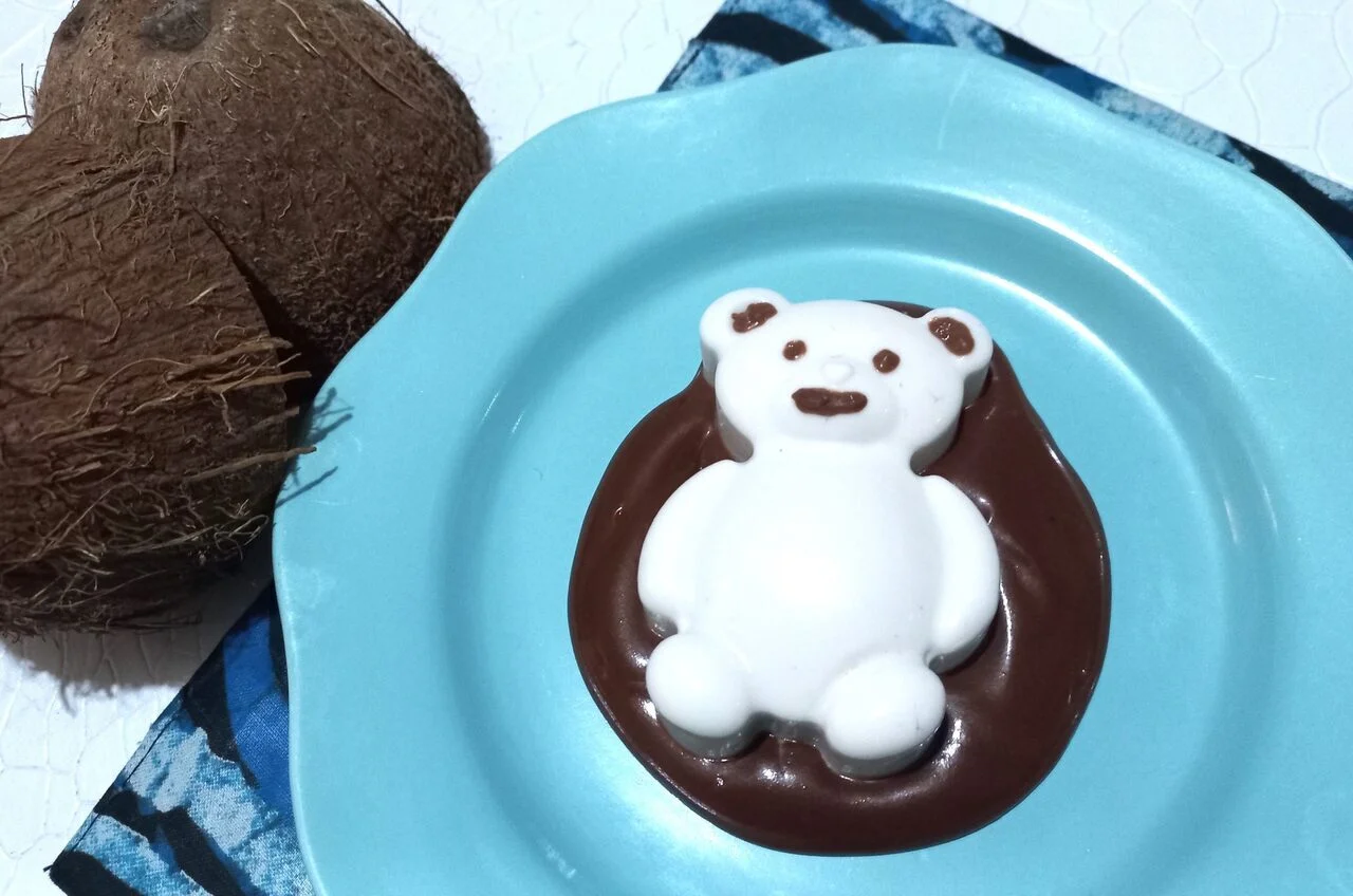Oursons en panna cotta au coco