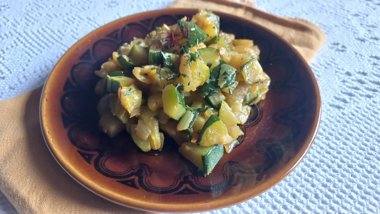 Poêlée de courgettes à la persane