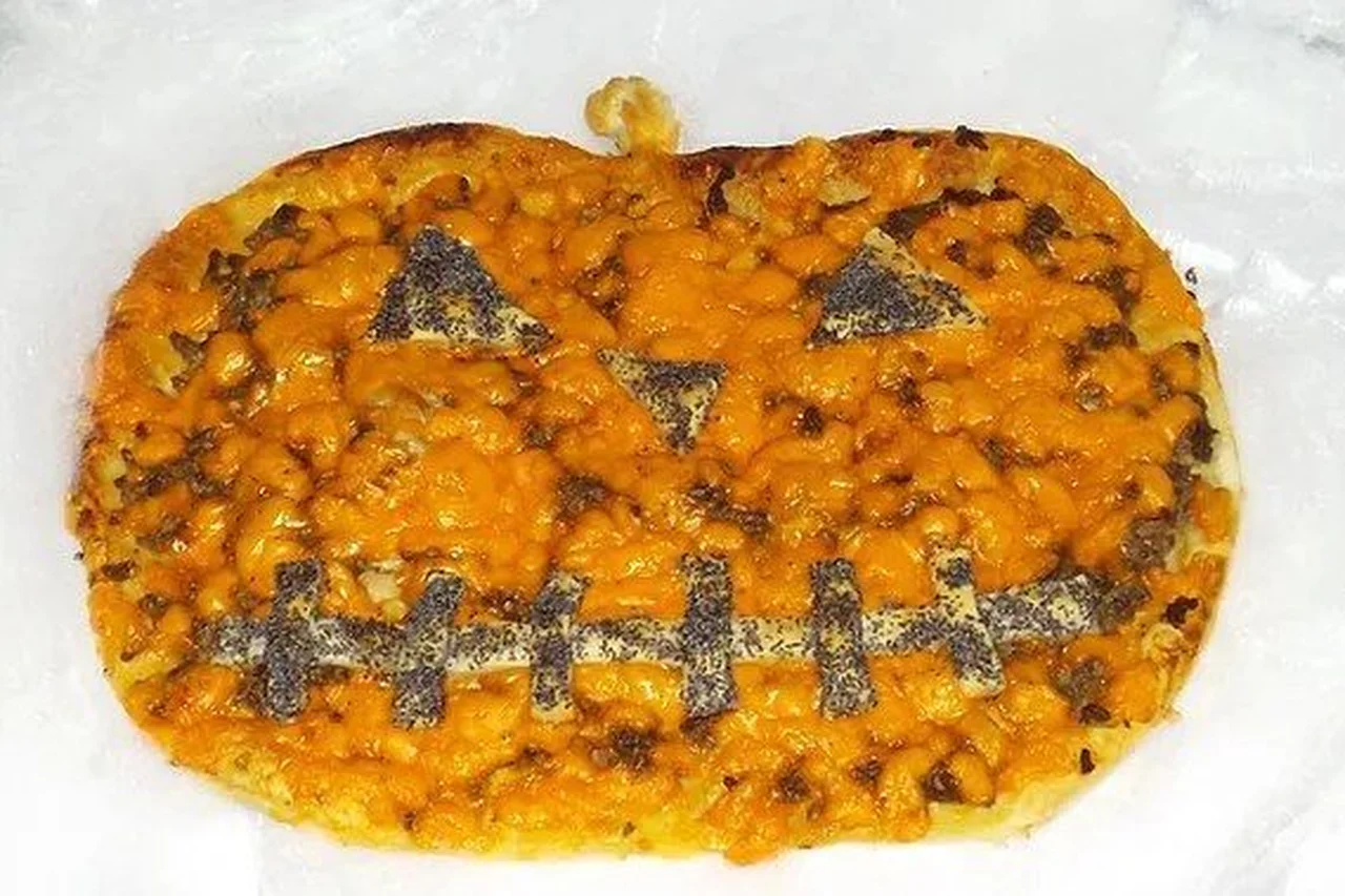 Tart'burger en forme de citrouille