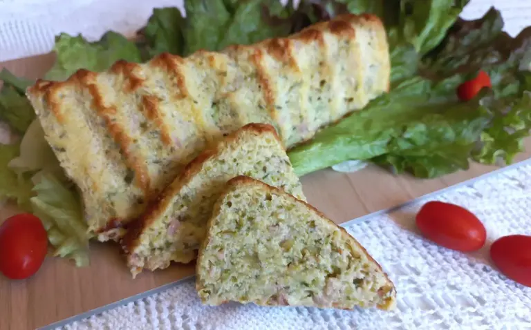 Terrine de courgettes au jambon et au munster