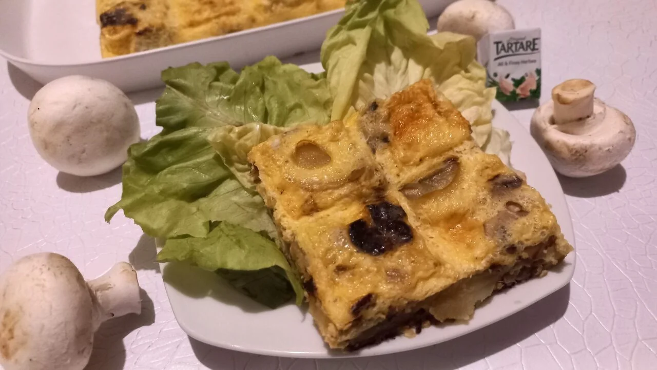 Tortilla aux champignons et au Tartare