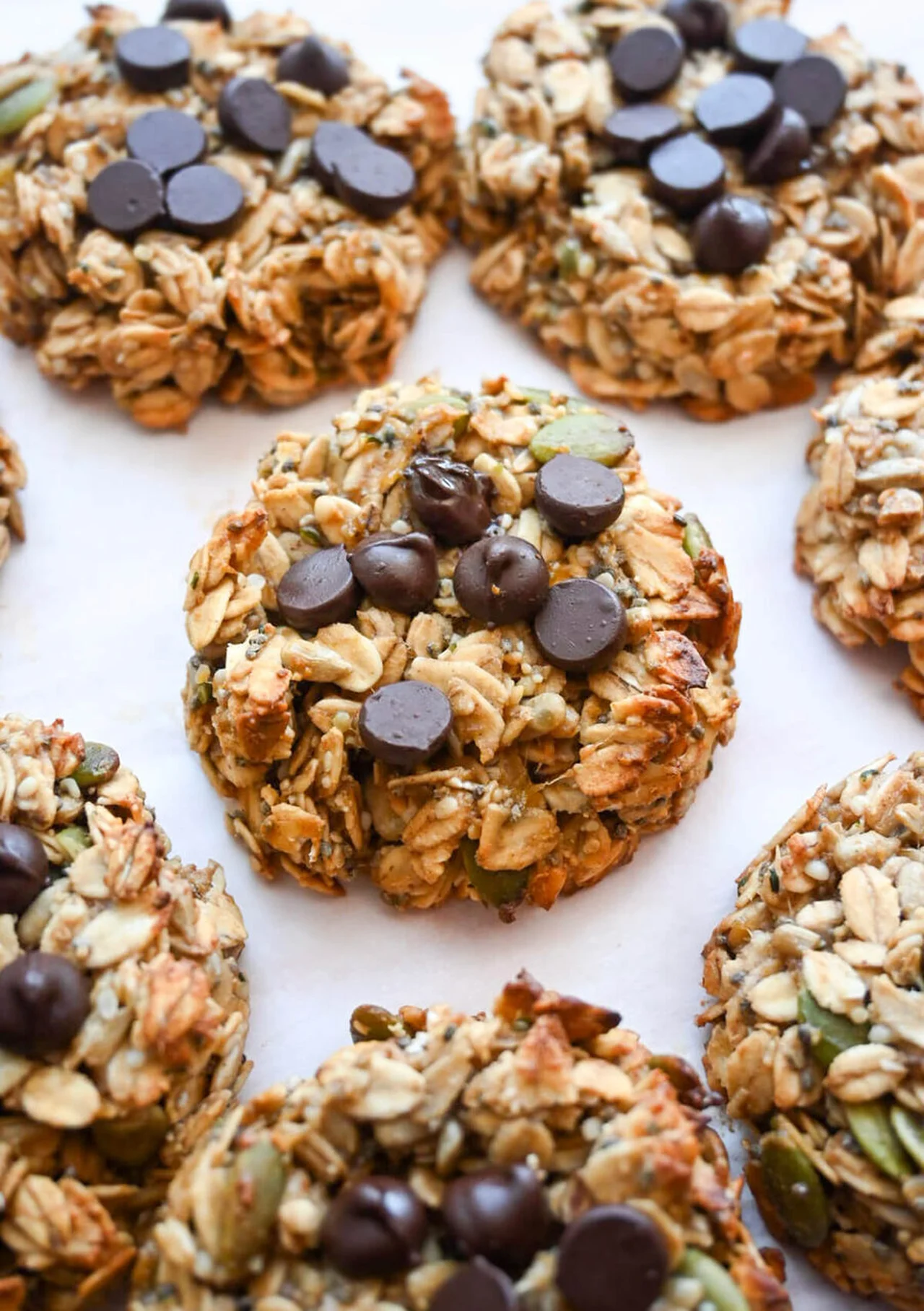 Cookies flocons d'avoine et graines