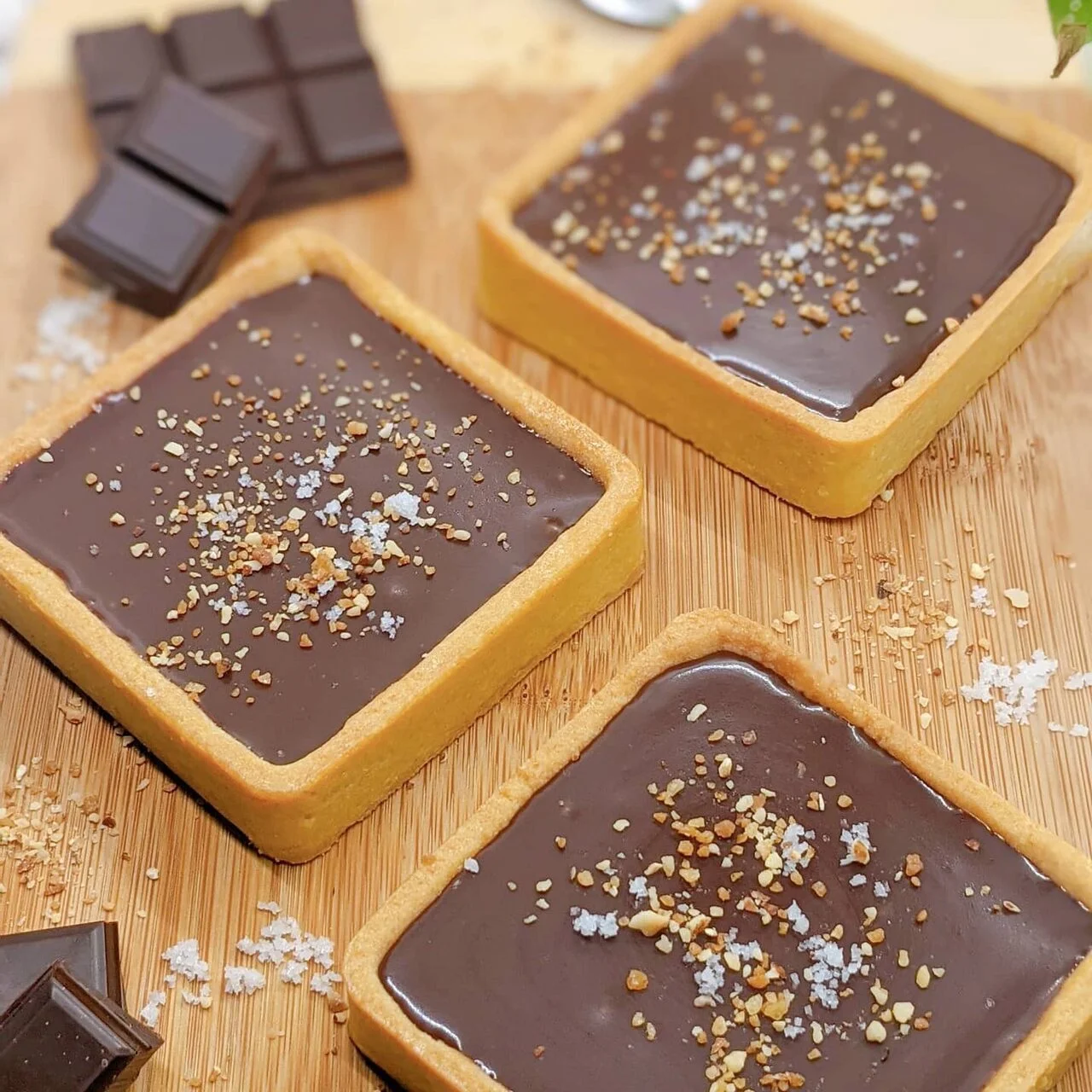 Tartelettes chocolat et praliné