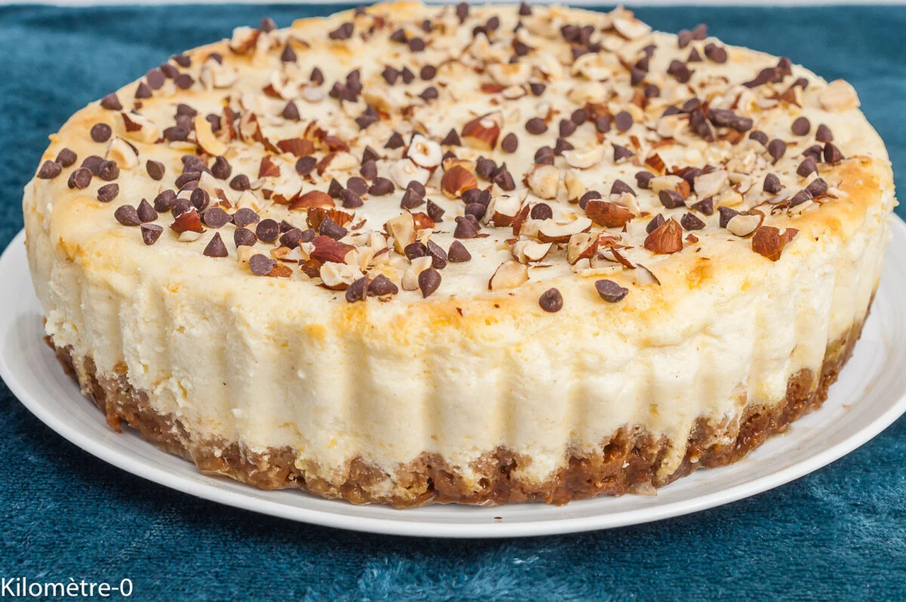 Cheesecake fromage blanc, citron, vanille et spéculoos
