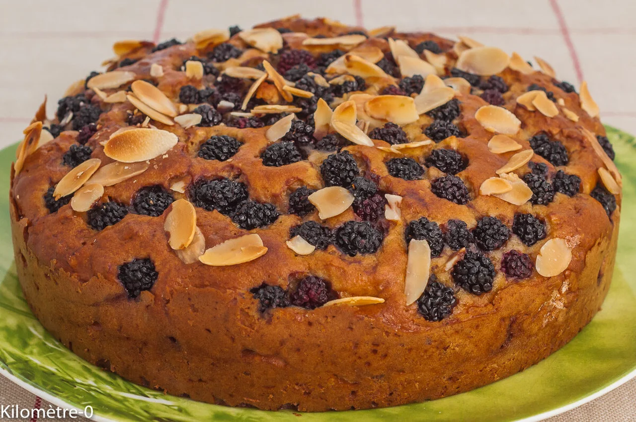 Gâteau aux mûres et mascarpone