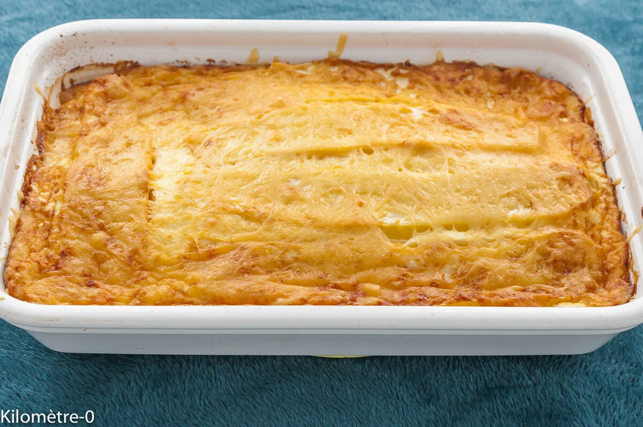 Gratin de poireaux aux courgettes