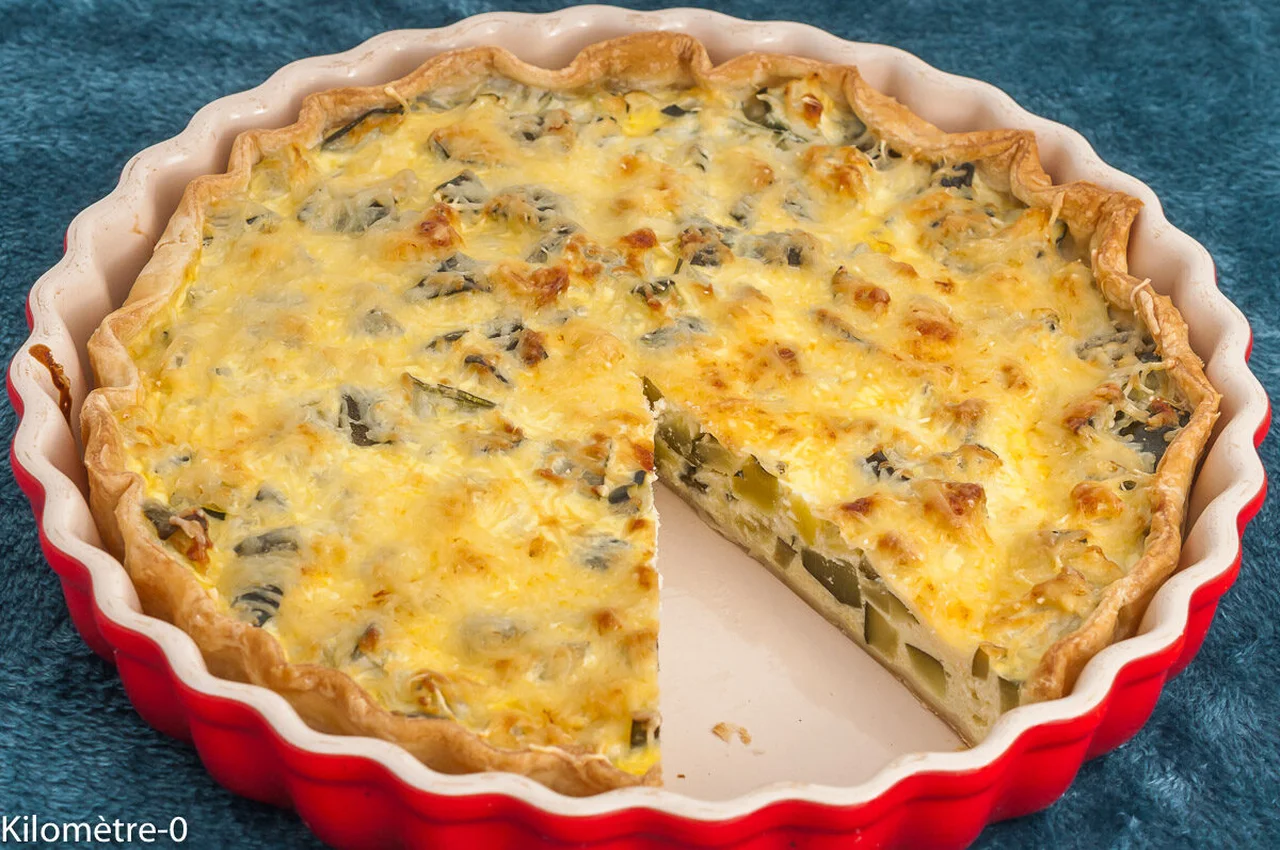Tarte feuilletée courgettes fromage