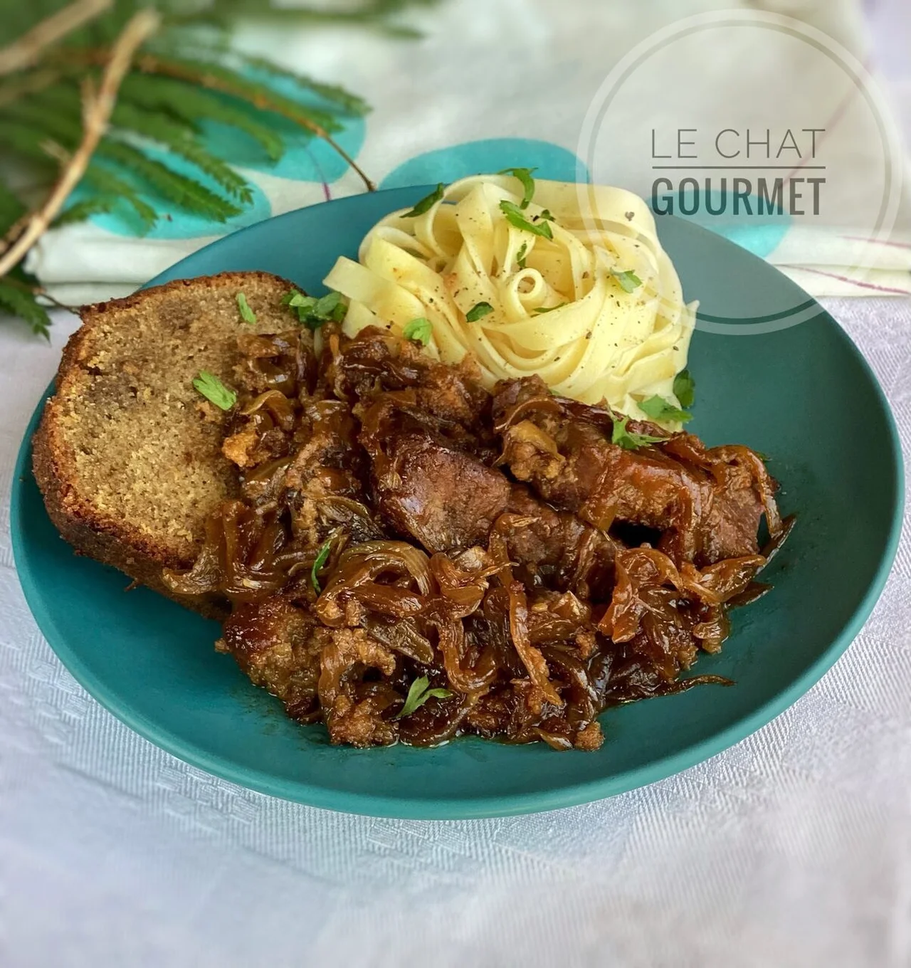 Fricassée de veau au pain d'épices et à la bière rousse