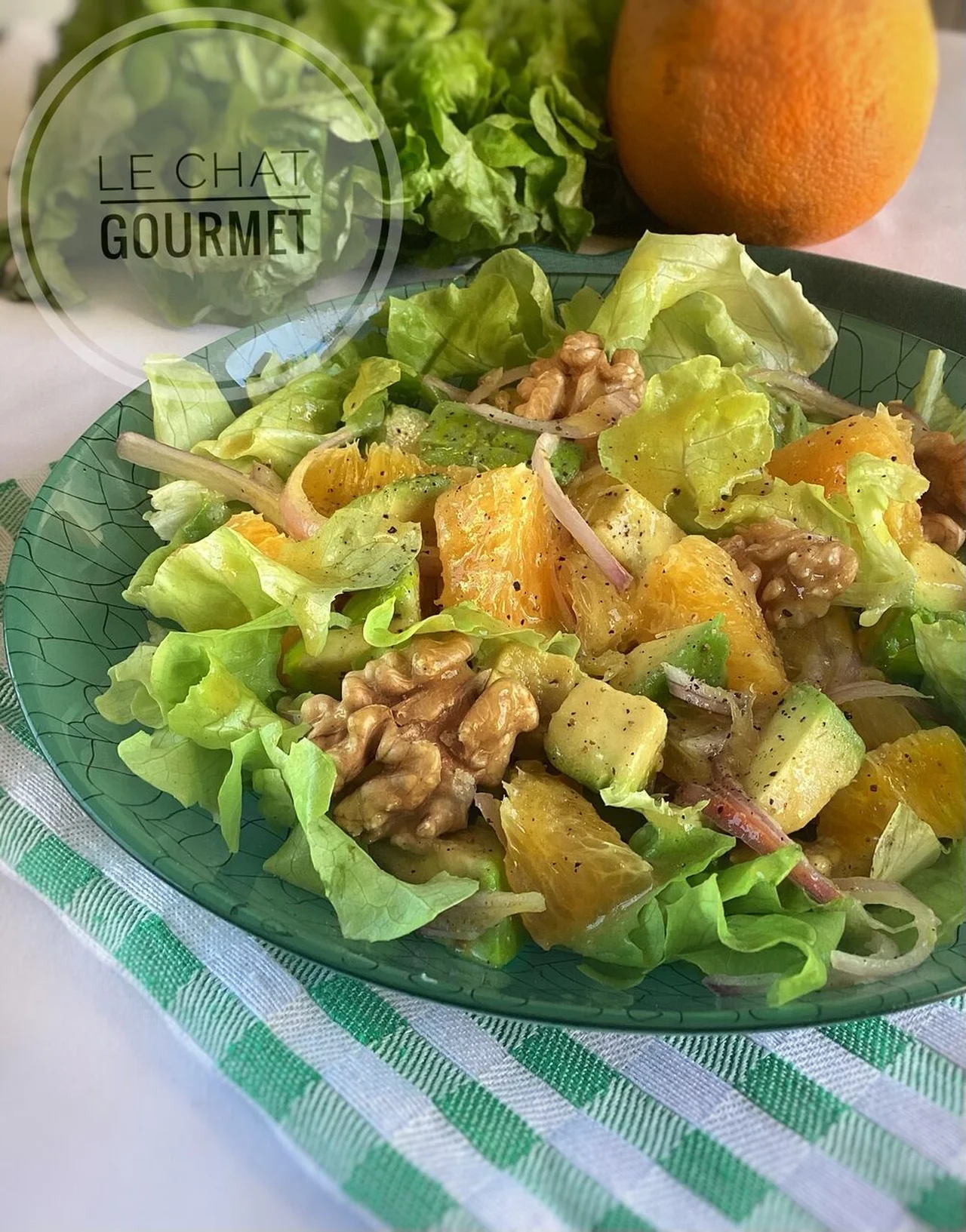Salade hivernale d'avocat et orange