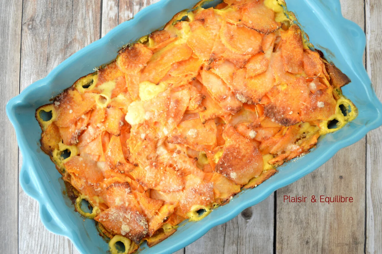 Gratin de patate douce au lait de coco et gingembre