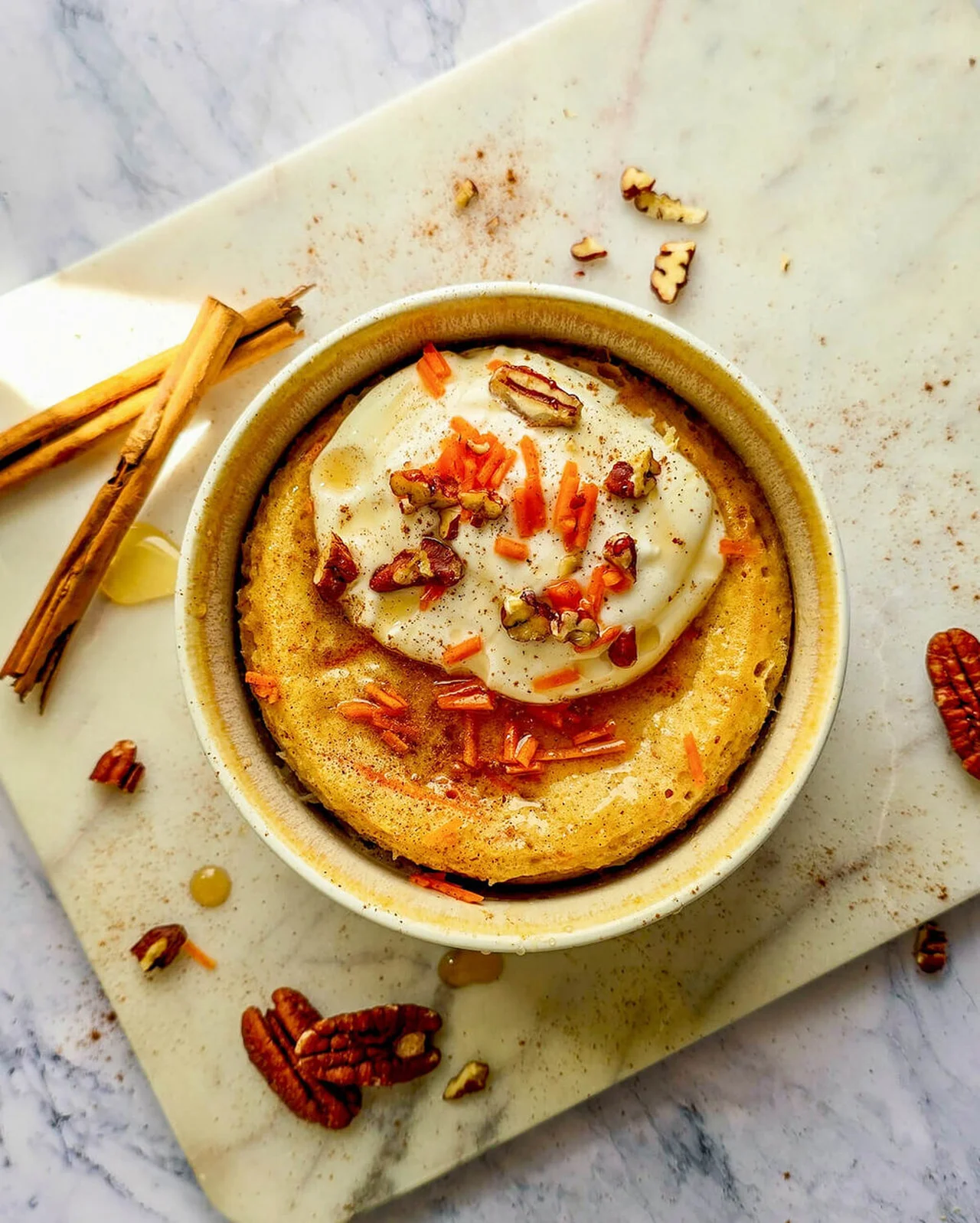Bowl cake carrot cake