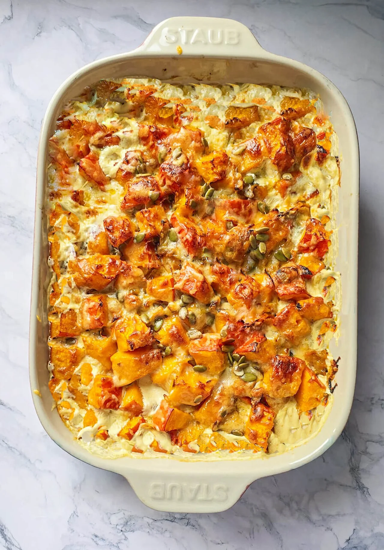 Gratin de potimarron et champignons