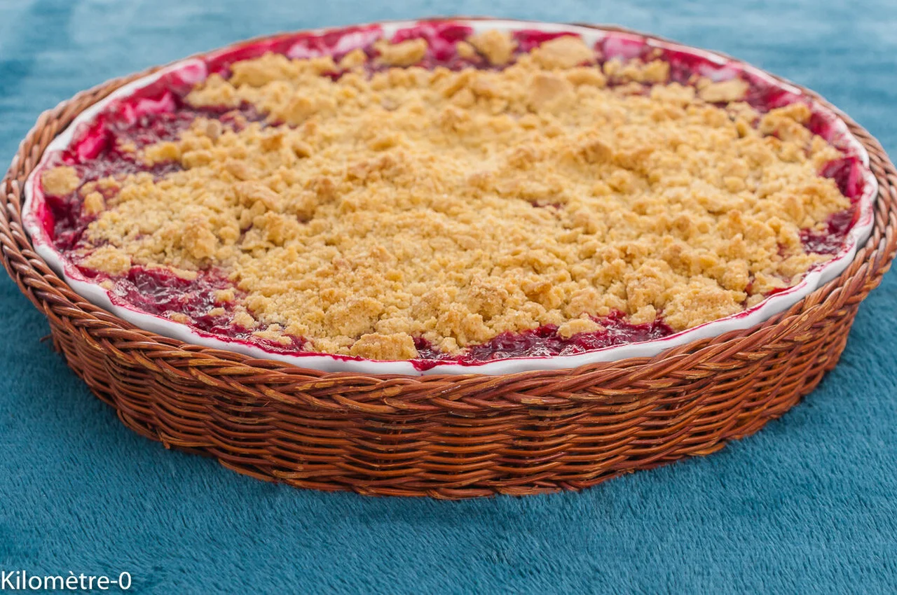 Crumble aux prunes du congélateur