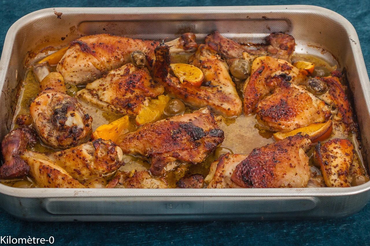 Poulet rôti cannelle orange