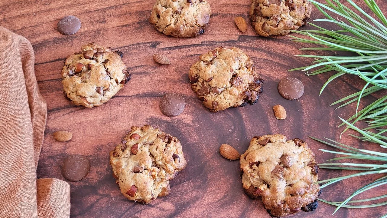 Cookies chocolat et amandes