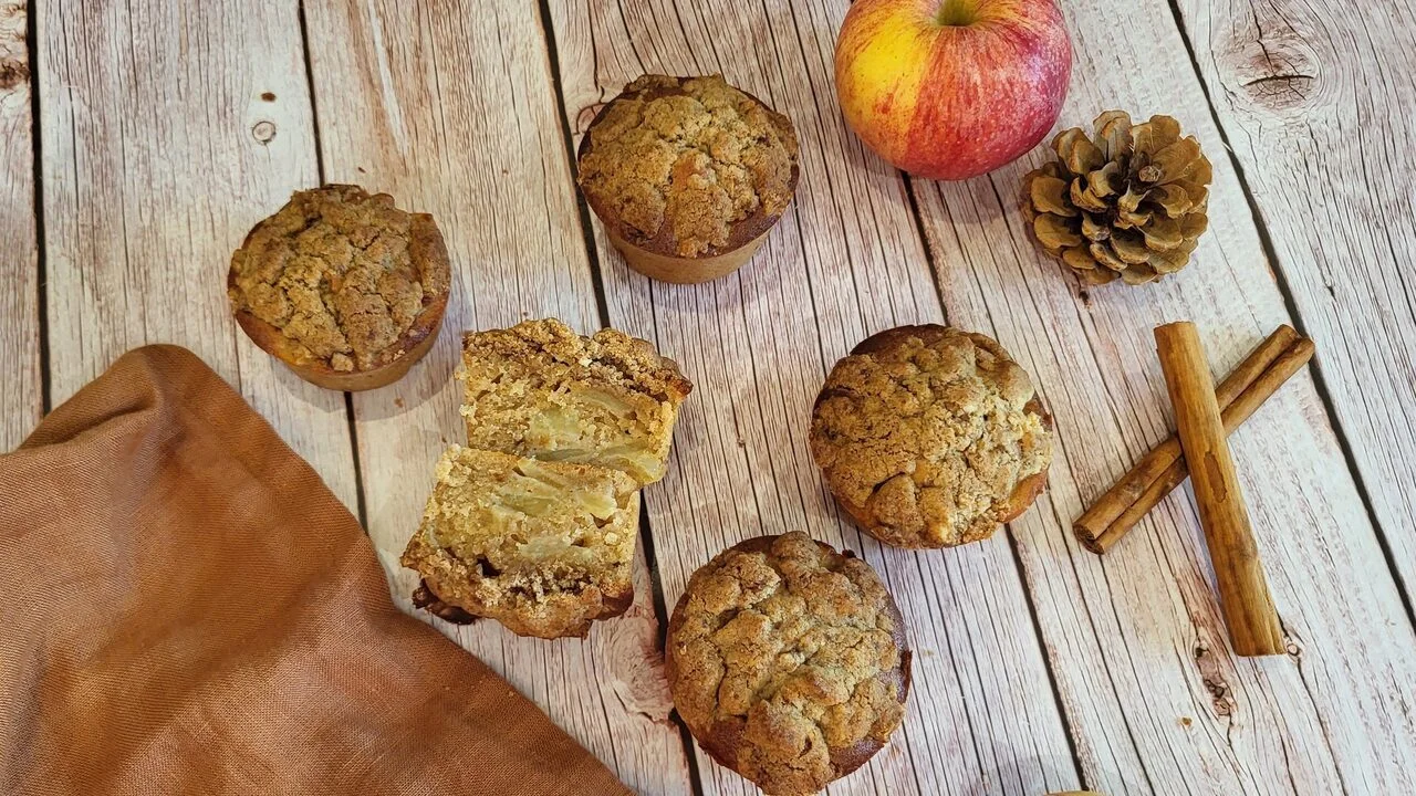 Muffins aux pommes et cannelle