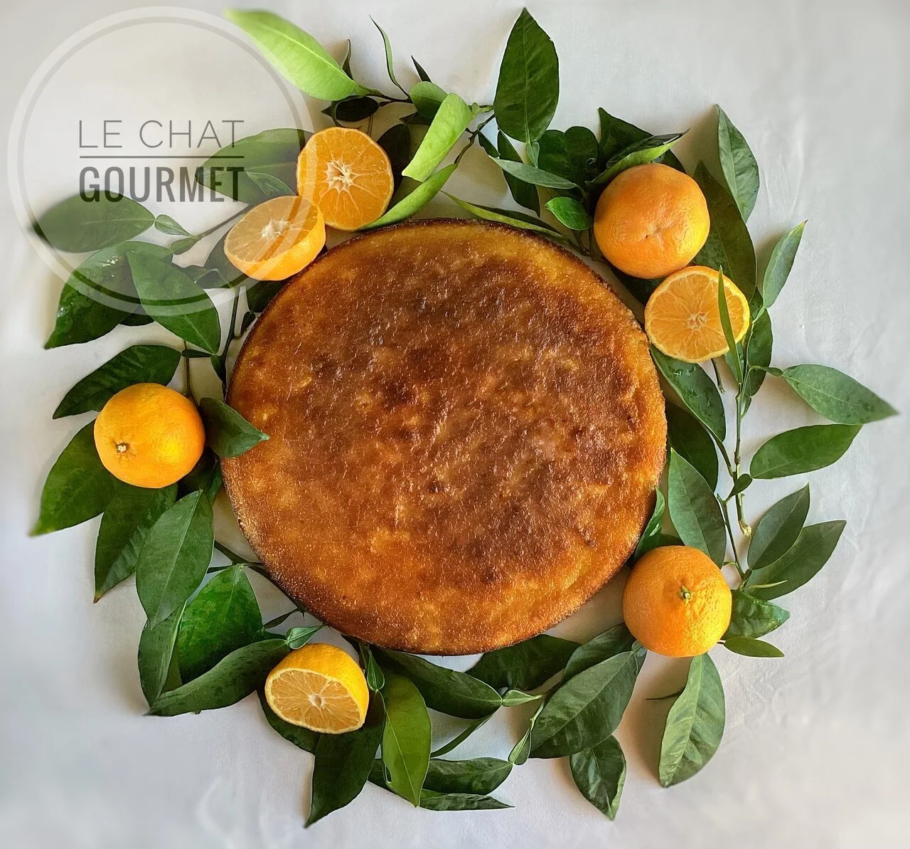 Gâteau aux amandes et clémentines