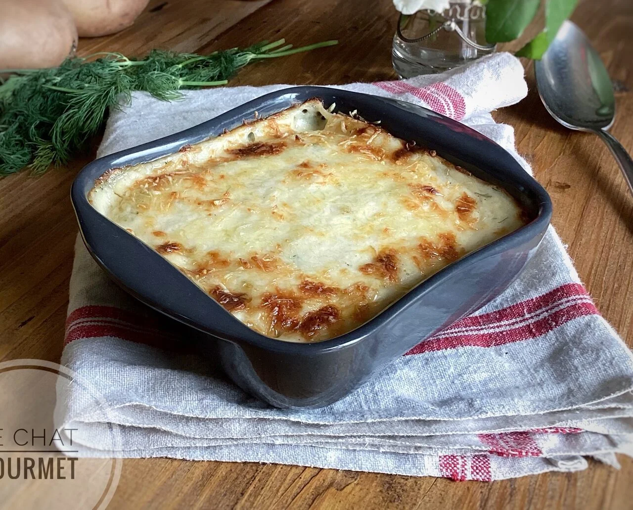 Gratin de saumon et de pommes de terre
