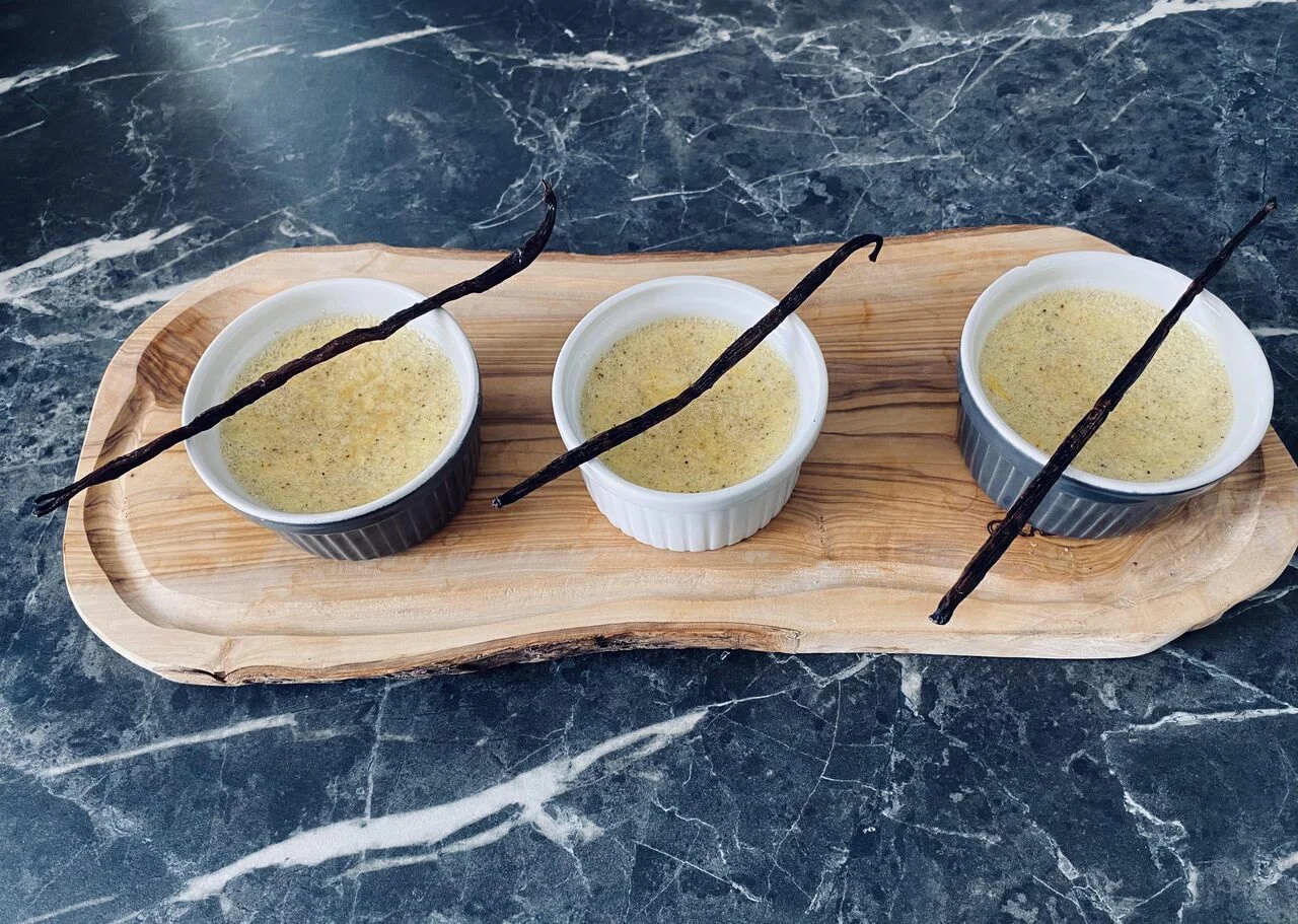 Flan aux œufs à la vanille