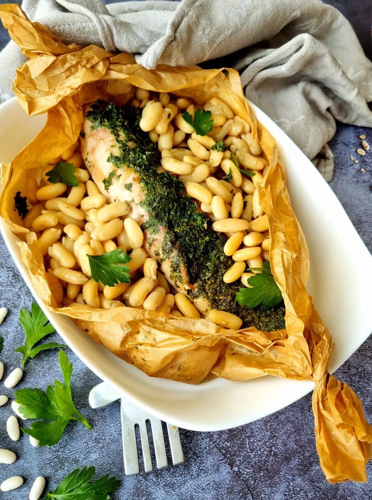 Filet mignon en papillote