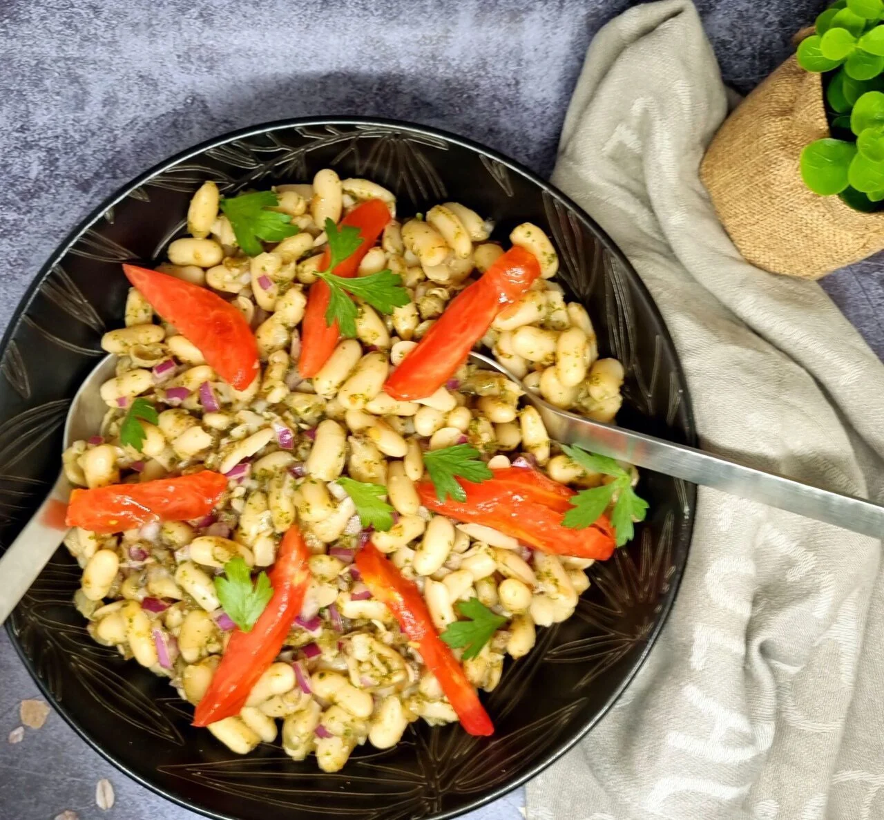 Salade de haricots blancs