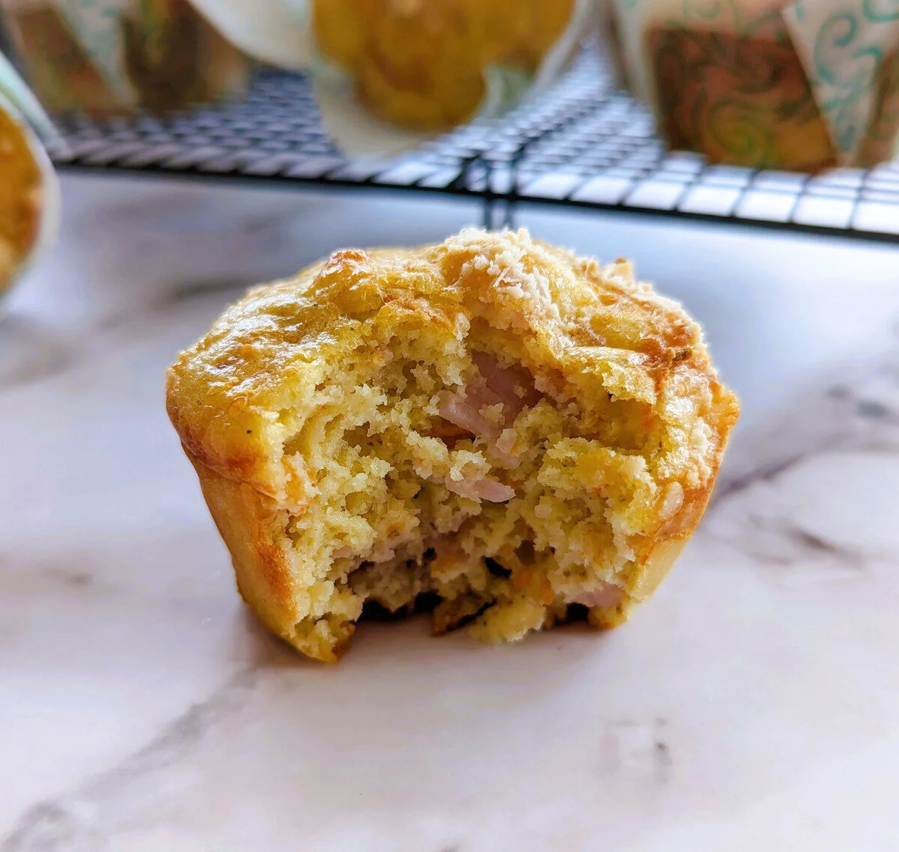 Muffins salés emmental bacon