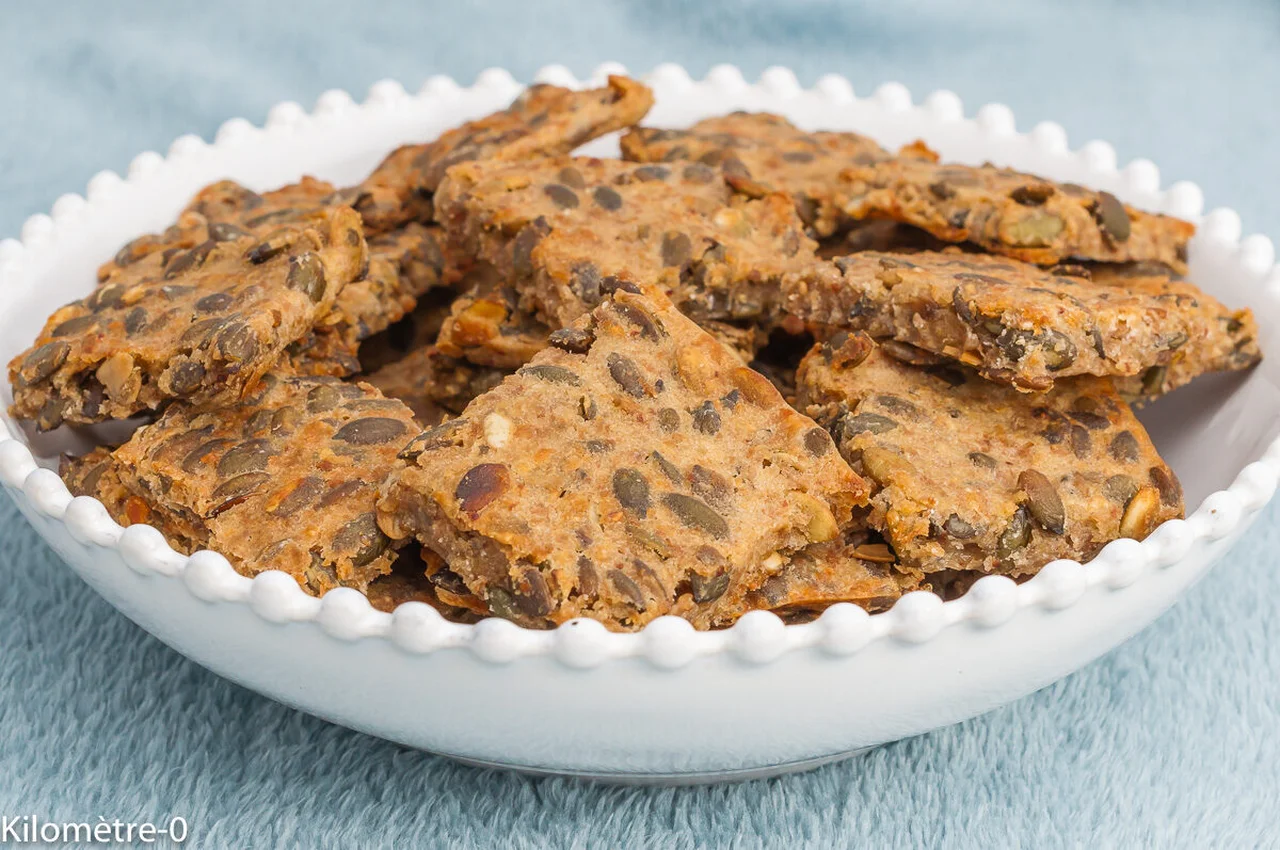 Crackers aux graines de courge
