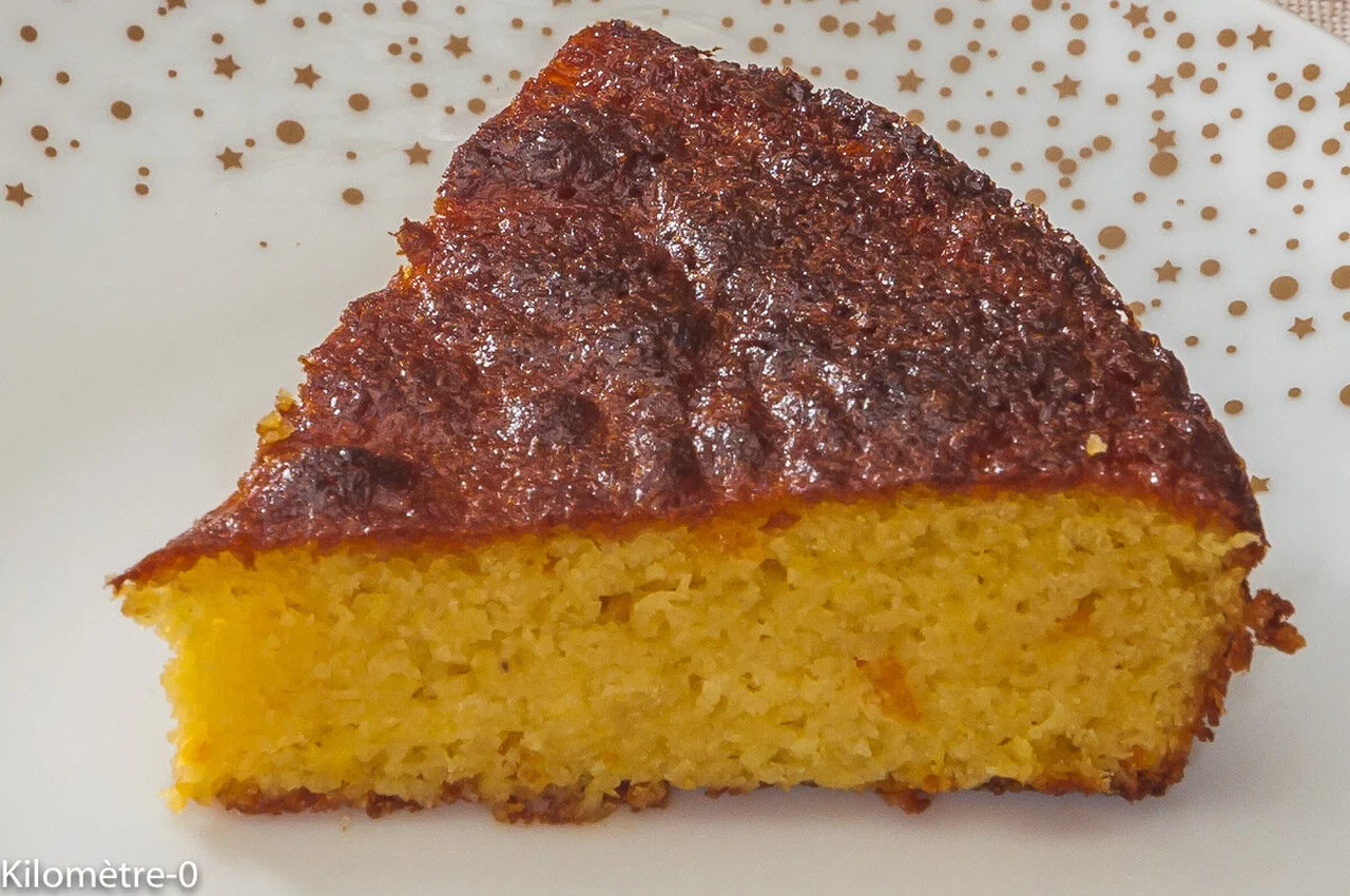 Fondant aux amandes et confiture d'orange