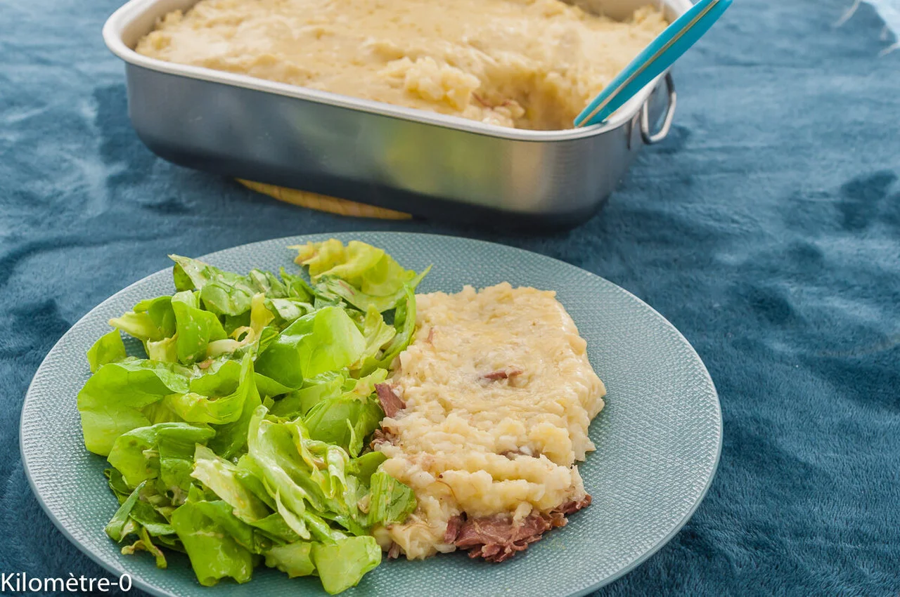 Gratin de canard au céleri rave et pommes de terre