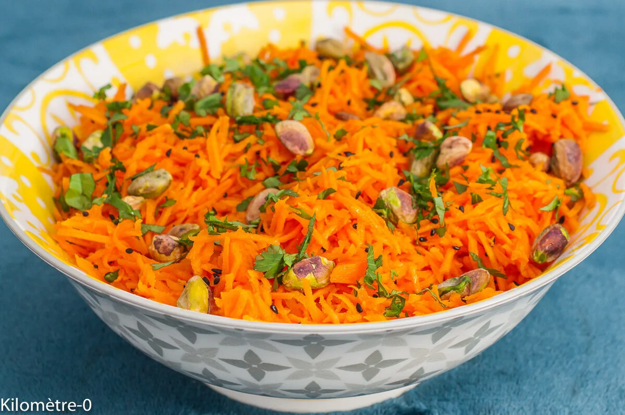 Salade de carottes aux pistaches