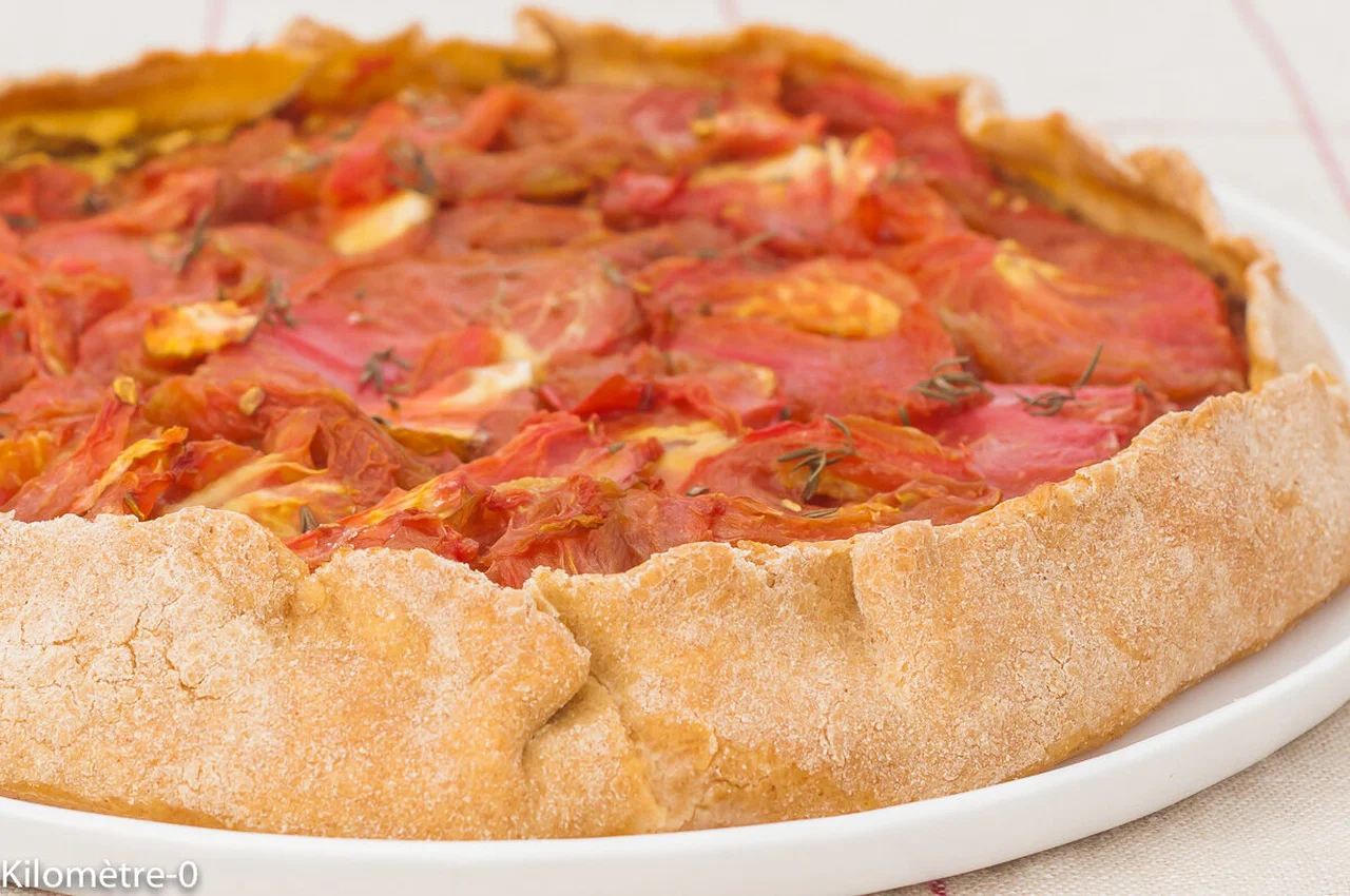 Tarte rustique à la tomate